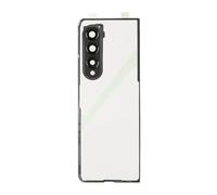 Bewinner Reemplazo de la Cubierta de Vidrio Trasera del Marco Negro Transparente para Z Fold 3 5G F926 con Soporte para Teléfono y Kit de Herramientas de Reparación, Lente de Cámara Verde (Lente de