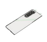 Bewinner Reemplazo de la Cubierta de Vidrio Trasera del Marco Negro Transparente para Z Fold 3 5G F926 con Soporte para Teléfono y Kit de Herramientas de Reparación, Lente de Cámara Verde (Lente de