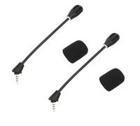 Bewinner Reemplazo de Micrófono para Auriculares Inalámbricos para Juegos Cloud II, Micrófono Desmontable de 3,5 Mm con Cancelación de Ruido, Conector Chapado en Oro, Cubierta de Esponja de Espuma