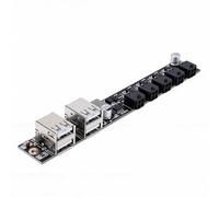 Bewinner Reemplazo de Placa de Expansión de EnergíA para Impresora 3D P1P P1S X1E, 4 Puertos USB A Hembra 4 Puertos MX3.0 2x2Pin, Concentrador de Alimentación Compacto con Protección contra
