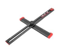 Bewinner Regla de Posicionamiento de Perforación 4 en 1 Cuadrado en T Multiángulo Ajustable de 60 Cm con 3 Controles Deslizantes, Niveles de Burbuja, Perilla de ABS, Herramienta de Guía de