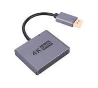 Bewinner Repartidor DisplayPort a HDMI Dual 4K 60Hz USB C | Twin Screen Hub, Mirror Extended Mode, Sound Video Link, Desktop GPU Source