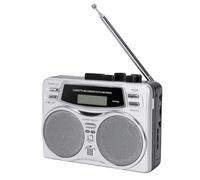 Bewinner Reproductor de Casete Retro con Grabadora de Cinta Inversa Automática con Radio Am FM