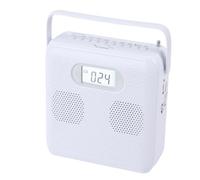 Bewinner Reproductor de CD Portátil con Bluetooth, USB, Radio FM Aux, Reproductor de Música Compacta de Escritorio con Manija, Batería, Energía USB para el Hogar, Automóvil Al Aire Libre