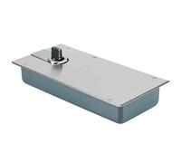 Bewinner Resorte de Piso Hidráulico Universal, Cierre de Bisagra de Puerta de Vidrio, Acero Resistente de Doble Acción para Puertas Públicas y Domésticas, Suspensión Central de Cierre Suave de 12 X