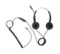 Bewinner RJ9 Auriculares con Micrófono de Centro de Llamadas-Función de Control de Volumen de Bocina Cancelación de Ruido Auriculares para Caja de Llamadas Profesional