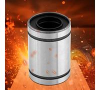 Bewinner Rodamiento Lineal LM10UU, Paquete de 8, Buje de Rodamiento de Bolas de Movimiento Lineal de 10 Mm para Enrutador CNC de Impresora 3D, 10 Mm ID 19 OD 29 de, Doble Sellado