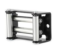 Bewinner Rodillo de Cabrestante de Alta Resistencia, Carenado Galvanizado, Distancia del Orificio de 110mm/4,3 Pulgadas, Guía de Cuerda de Cable de Metal Universal para ATV, Camión, Todoterreno
