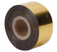Bewinner Rollo de Papel de Estampación en Caliente 3 Cm X 120 M, Papel de Aluminio Dorado para Caja de Paquete de Tela de Cuero Decoración de Bricolaje, Accesorios para Máquina de Estampación (GOLD)
