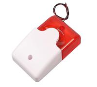 Bewinner Sirena de Alarma de Luz y Sonido de 12 V, Bocina de Alarma Antirrobo de Alto Decibelio con Luz Intermitente LED para el Hogar, Tienda, Oficina, Fábrica, Estroboscópica de Advertencia Visual