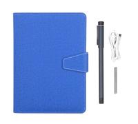 Bewinner Smart Pen and Notebook, Conjunto de Sincronización de Cuaderno Digital con Dibujo de IA, para Cuadernos de Seda Sincrónicos en Tiempo Real con Pluma Inteligente (Patrón de Lino Azul)