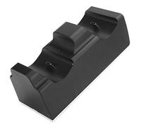 Bewinner Soporte de Cargador de Controlador con Luz LED, Estación de Carga Dual Gamepad para Joystick, Base de Carga Rápida con Entrada Tipo C, Organizador de Escritorio Negro para Inalámbrico