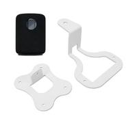 Bewinner Soporte de Pared para Altavoz para WiiM Sound y Sound Lite (White) | Construcción Metálica de 3 Mm, Base de 110 X 90 Mm, Rotación Izquierda Derecha, Montaje Frontal Oculto, Diseño que Ahorra