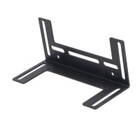 Bewinner Soporte de Ventilador de Radiador de Computadora de Acero Inoxidable, Soporte de Ventilador de Chasis Artesanal de Pintura para Hornear Moderno, Soporte de Bricolaje de (Black)