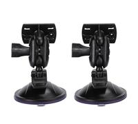 Bewinner Soporte de Ventosa para Navegador GPS de Coche de 65 Mm, Soporte Universal para Grabadora de Conducción de 2 Piezas con Cuatro Cabezales de Mandíbula, de Cabeza de Bola Ajustable de 360°