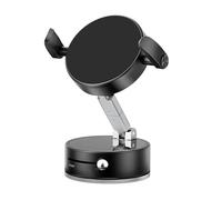Bewinner Soporte Magnético para Teléfono de Coche con Vacío Giratorio de 360° |17 Imanes N54, Soporte Plegable Ajustable para Teléfonos de 4,7-7,2", Fuerte Succión para Tablero y