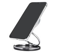 Bewinner Soporte Magnético para Teléfono para Parabrisas y Escritorio de Coche, Soporte Plegable para Teléfono con Anillo de Rotación de 180° con Fuerte Adsorción para Visualización Horizontal y