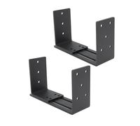 Bewinner Soportes de Barricada de Puerta Ajustables de Alta Resistencia, Soporte de Barra Abierta para Seguridad de Cobertizo de Granero, Sótano de Garaje, Acero Al Carbono de 4 Mm de Espesor, Se