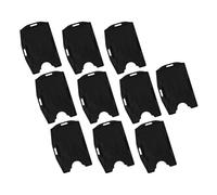 Bewinner Soportes para Tarjetas de Identificación Dobles para 2 Tarjetas, Estuche para de Identificación de PP Transparente de Doble Cara Horizontal y Vertical de Doble Uso, Paquete de 10 (10PCS)