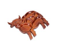 Bewinner Tabla de Charcutería de Vaca Highland, Bandeja Rústica de Madera para Servir Carne, Queso, Fruta, Aperitivo, Fiesta, 8,7 X 9,1 Pulgadas (Tipo B)