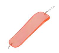 Bewinner Tablero de Buceo Giratorio de Visibilidad Mejorada Intermitente de Pesca para Pesca en el Mar ABS 3,7x11,0 Pulgadas (Naranja Rojo)