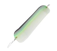 Bewinner Tablero de Buceo Giratorio de Visibilidad Mejorada Intermitente de Pesca para Pesca en el Mar ABS 3,7x11,0 Pulgadas (Borde Negro Verde Luminoso)