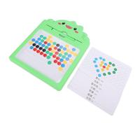 Bewinner Tablero de Dibujo Magnético de Dinosaurio con Cuentas, Juguete de Arte Educativo de Punto Magnético para Niños Pequeños, Tablero de Rastreo Reutilizable para Habilidades Motoras Finas,