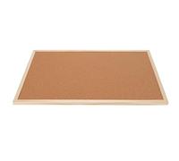 Bewinner Tablón de Anuncios de Corcho de Doble Cara, 40 X 60 Cm, Marco de Madera Natural, Tablón de Anuncios para Oficina, Escuela, Hogar, Grano Fino, Oculta Agujeros para Alfileres, Incluye Cuerda