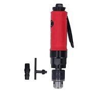 Bewinner Taladro Neumático de 3/8 pulg., Recto, Herramienta de Perforación de Desaceleración Industrial de 2500 Rpm con Llave, Cuerpo de Aleación de Zinc, Silenciador de Escape Trasero, Diseño