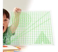 Bewinner Tapete de Dibujo con Bolígrafo 3D con Plantillas Geométricas, Almohadilla Creativa de 8,7 Pulgadas para Filamentos ABS/PLA, Tablero de Plantilla Reutilizable para Niños Adultos