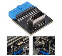 Bewinner Tarjeta Adaptadora de Panel Frontal USB 3.0 a USB 3.1 Tipo C, Encabezado de Placa Base de 19 Pines a Conector Interno Tipo E de 20 Pines para Carcasa de PC, Compatible con XP/7/8/10 y