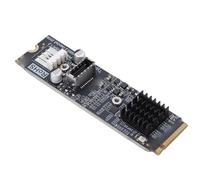 Bewinner Tarjeta Adaptadora Interna M.2 NVMe a USB Tipo E, PCIe Gen3x4 de 20 Gbps a Tipo E con Disipador de Calor y Destornillador, para Instalación en Panel Frontal de Placa Base de