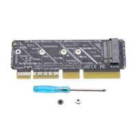 Bewinner Tarjeta Adaptadora M.2 NVMe SSD a PCIe 5.0 X16, Compatible con Unidades M-Key 2230 2242 2260 2280, Plug and Play para Servidor 1U, Escritorio, Estación de Trabajo