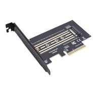 Bewinner Tarjeta Adaptadora PCIE 4X a M.2 NVMe, Tarjeta de Expansión de Clave PCIE 5.0 GEN5 M de Velocidad de 128 Gbps, con Amplia Compatibilidad para SSD 2280 2260 2242 2230, Compatible