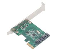 Bewinner Tarjeta Adaptadora PCIe X1 a de 2 Puertos, Tarjeta Controladora PCI Express X1 para Expansión de Almacenamiento del, Plug and Play, Transferencia de Datos de Alta Velocidad, III 6Gbps
