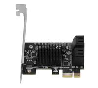 Bewinner Tarjeta de Expansión PCIe a 3.0, Adaptador PCI Express III de 4 Puertos, Controlador Marvell, Hot Swap, Compatible con Sistemas