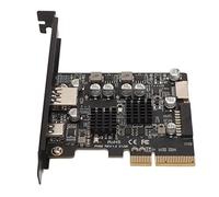Bewinner Tarjeta de Expansión PCIE A USB 3.2 Gen 2, Tarjeta PCIE USB A y USB C de 10 Gbps, Tarjeta PCI Express USB Chapada en Oro para PC de Escritorio, Tarjeta Controladora Frontal Tipo E