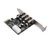 Bewinner Tarjeta de Expansión PCIe a USB, Concentrador Interno USB 2.0 de 4 Puertos con Soporte de Conexión en Caliente, Agregue Más Puertos para PC de Escritorio, Compatible con 10/8/7, Mac OS X
