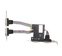 Bewinner Tarjeta de Expansión PCIE, Activación Remota PCI Express X1 a Interfaz 4 Puertos Serie RS232, Tarjeta Adaptadora de Aplicaciones Amplias de Rendimiento Estable