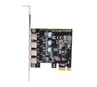 Bewinner Tarjeta de Expansión PCIe Tipo C, Adaptador USB 3.2 Gen1 de 4 Puertos de Alta Velocidad para PC de Escritorio Plug and Play