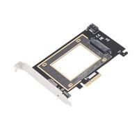 Bewinner Tarjeta de Expansión PCIe U.2 para Discos Duros de 2,5", Adaptador PCIe 3.0 X4 a U. SFF-8639, Tarjeta de Transferencia de Datos de Alta Velocidad de 32 Gbps, Plug and Play