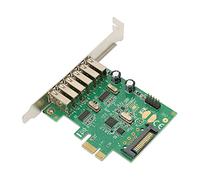 Bewinner Tarjeta de Expansión USB 2.0 a PCI Express, 6 Puertos, 480 Mbps, para PC Escritorio, Compatibilidad con 10/8.1/8/7/Xp/Vista
