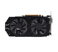 Bewinner Tarjeta de Gráficos de Juegos de 2GB GDDR5 128 bits para PC, 4K HDR Ready, Tarjeta de Gráficos por Computadora, PCIe 3.0 X16 HDMI DP DVI, Ventiladores Duales, 80W-120W de bajo