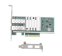 Bewinner Tarjeta de Red de Fibra óptica PCI-E X8 de 10 GB, Puertos SFP+ Duales con Chip 82599, Adaptador Ethernet PCI Express, Alto Rendimiento de 10 Gbps para Servidor, Centro de Datos