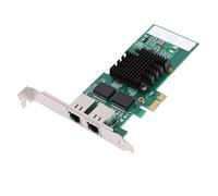 Bewinner Tarjeta de Red Ethernet PCI Express Puertos RJ45 Duales Controlador 82571 Adaptador PCIe Gigabit para Linux VMware, Soportes de Altura Completa de Perfil bajo, 10/100/1000Mbps