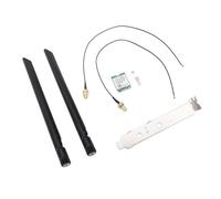 Bewinner Tarjeta de Red Inalámbrica de 1800Mbps WiFi6 RTL8852Be, Dual Band 2.4Ghz y 5GHz BT 5.2, MU-MIMO, Compatible (Soporte de Antenas externas)