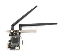 Bewinner Tarjeta de Red Inalámbrica, Tarjeta Adaptadora WiFi PCle-1x a M.2 NGFF con Antena de Alta Ganancia de 5DB, Placa de Expansión WiFi para Computadora Portátil