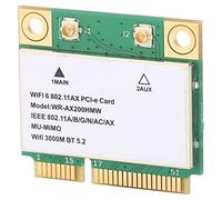 Bewinner Tarjeta de Red Inalámbrica WiFi 6 2.4G/5G de Doble Banda 2974Mbps MU MIMO Mini PCIE Tarjeta WiFi para Computadora Portátil, Tecnología BT 5.2 Multi Threading, Actualización para Computadoras