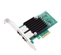 Bewinner Tarjeta de Red PCIe 3,0 X4 de 10GbE, Puertos RJ45 Duales de 100Mbps-10Gbps con Controlador X550AT2 para VMware
