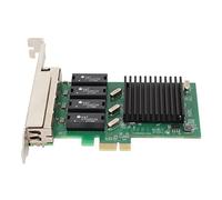 Bewinner Tarjeta de Red PCIe Gigabit de 4 Puertos, Adaptador Ethernet PCI Express de 1000Mbps, Tarjeta Express 1.1 Gigabit Ethernet para Computadora de Escritorio de Servidor para Windows